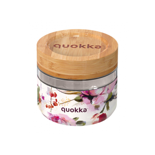 Skleněná nádoba na jídlo Deli Dark Flowers 500 ml