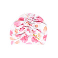 ENIE BABY Čepice dětská turban Pink Leaves dívka 3-6m