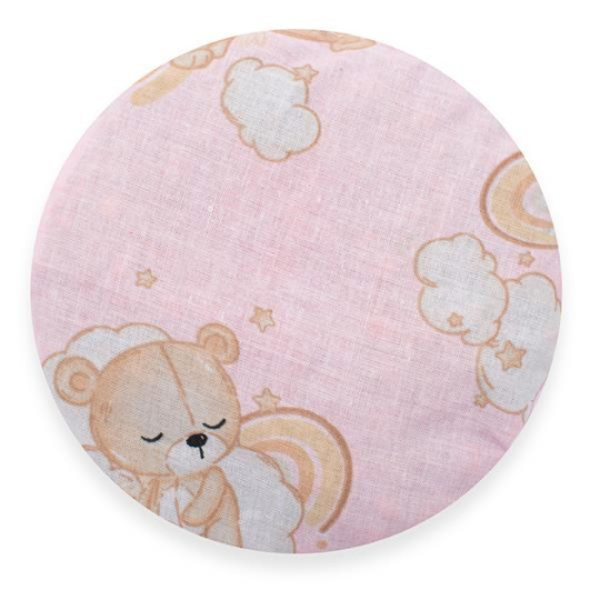 Termofor s višňovými peckami New Baby BASIC Bear pink