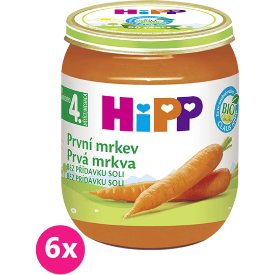 6x HiPP BIO První mrkev 125 g