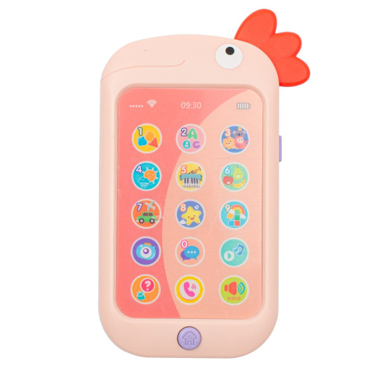 Telefon Baby Mix papoušek pink