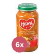 6x HAMI Makaróny s dušeným vepřovým, rajčaty a paprikou (250 g) - masozeleninový příkrm