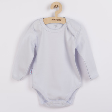 Kojenecké body s dlouhým rukávem New Baby Pastel šedé