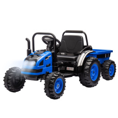 Elektrický traktor s vlečkou Milly Mally Farmer modrý