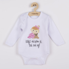 Body s potiskem New Baby Když nespím já, tak ani vy