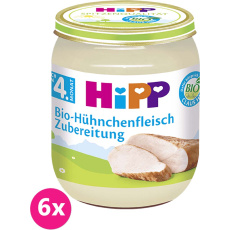 6x HiPP BIO kuřecí maso 125 g