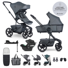 EASYWALKER Kočárek kombinovaný Harvey⁵ Premium Mineral Grey XXL RWS + CYBEX Aton B2 i-Size