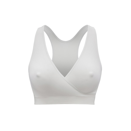 MEDELA Podprsenka těhotenská a kojicí noční Keep Cool™, bílá XXL