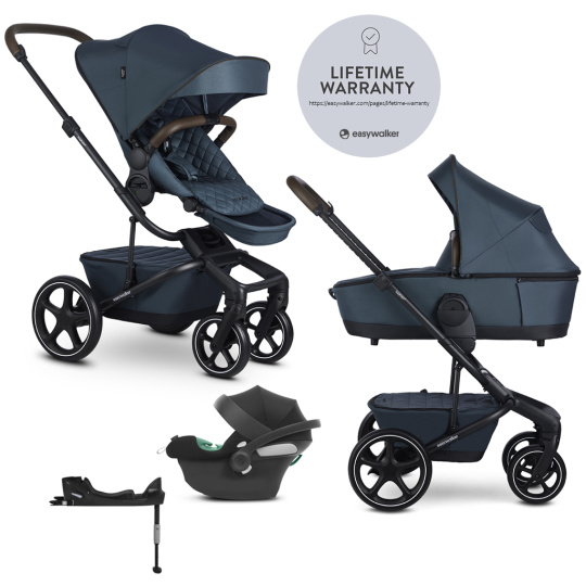 EASYWALKER Kočárek kombinovaný Harvey⁵ Premium 2v1 Jade Green LITE RWS + CYBEX Aton B2 i-Size