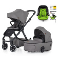 PETITE&MARS Kočárek kombinovaný ICON 2v1 Dove Grey LITE AIR + KIDDY Evoluna i-size 2 + základna