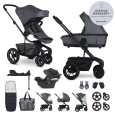 EASYWALKER Kočárek kombinovaný Harvey⁵ Premium Mineral Grey XXL AIR + CYBEX Aton B2 i-Size