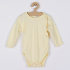 Kojenecké body celorozepínací New Baby Classic žluté