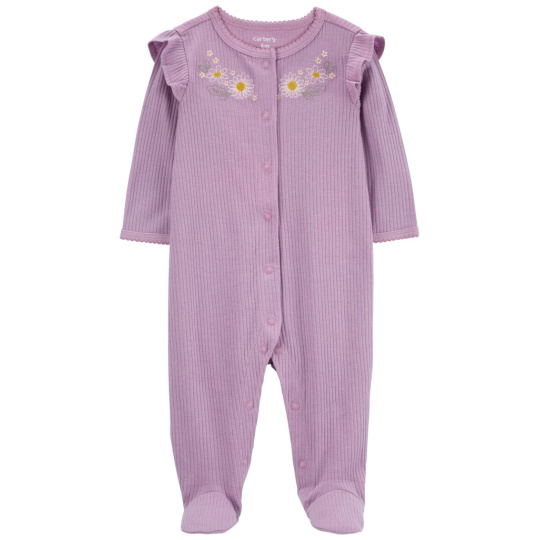 CARTER'S Overal na druky Sleep&Play Purple Floral holka 3m/vel. 62