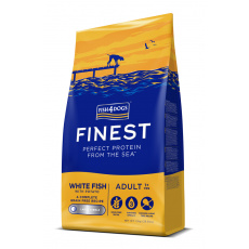 FISH4DOGS Granule velké pro dospělé psy Finest bílá ryba s bramborami 12 kg, 1+