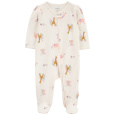 CARTER'S Overal na zip Sleep&Play Ivory Animal holka 3m/vel. 62