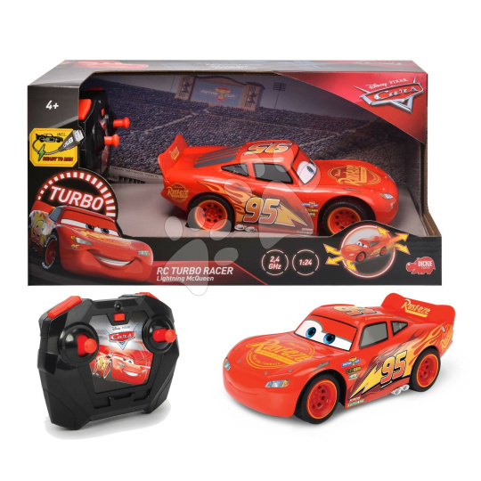 Jada Autíčko na dálkové ovládání RC Cars 3 McQueen Turbo Racer  délka 17 cm 1:24 od 4 let