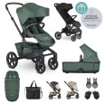 EASYWALKER Kočárek kombinovaný Jimmey Pine Green XXL RWS + Jackey XL Shadow Black