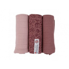 LODGER Swaddler Flower Tribe 3balení 70 x 70 cm Rosewood