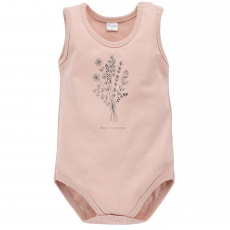 PINOKIO Body na ramínka Summer Mood pink vel. 74