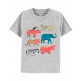 CARTER'S Tričko Grey Animals chlapec 12 m, vel. 80