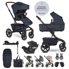 EASYWALKER Kočárek kombinovaný Jimmey Indigo Blue XXL RWS + CYBEX Aton B2 i-Size + základna