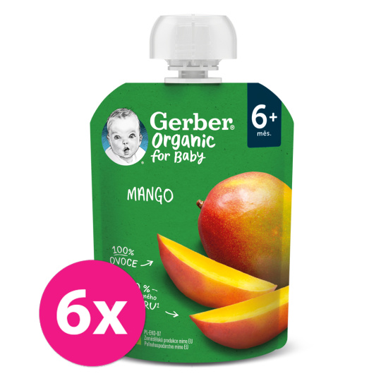 16x GERBER Organic Kapsička mango 90 g​