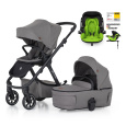 PETITE&MARS Kočárek kombinovaný ICON 2v1 Dove Grey LITE RWS + KIDDY Evoluna i-size 2 + základna