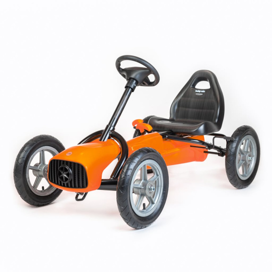 Dětská šlapací motokára Go-kart Baby Mix Buggy oranžová