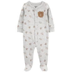 CARTER'S Overal na druky Sleep&Play Gray Animal kluk 3m/vel. 62