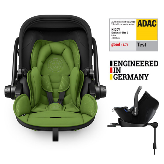 KIDDY Autosedačka Evoluna i-size 2 + Isofix základna 40-83 cm Cactus Green