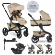 EASYWALKER Kočárek kombinovaný Jimmey 2v1 Sand Taupe LITE RWS + CYBEX Aton B2 i-Size + základna