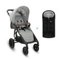 VALCO BABY Kočárek sportovní Sport Trend 4 Black Grey marle + PETITE&MARS fusak Jibot ZDARMA