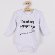 Body s potiskem New Baby Tatínkova nejrychlejší