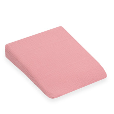 Mušelínový potah na kojenecký polštář-klín New Baby STANDARD 30x37cm pink