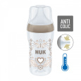 Kojenecká láhev NUK Perfect Match Temperature Control 260 ml hnědá