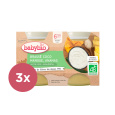 3x BABYBIO Brassé z kokosového mléka mango ananas 2x 130 g