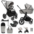 MUUVO Kočárek kombinovaný Quick 4.0 Steel grey set 2v1 + CYBEX Aton B2 i-Size + základna