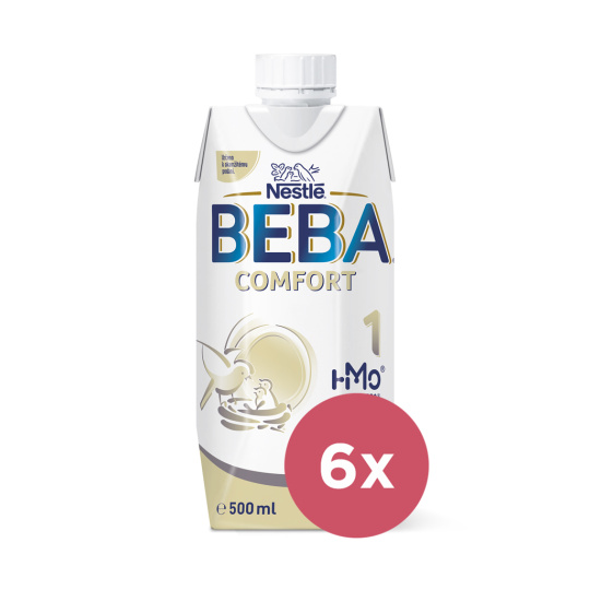 6x BEBA COMFORT HM-O 1 Mléko počáteční tekuté, 500 ml