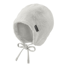 STERNTALER Čepice na zavazování fleece podšitá ecru uni vel. 45 cm - 6-9 m