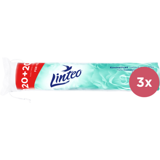 3x LINTEO Vatové polštářky Linteo 120 + 20 ks